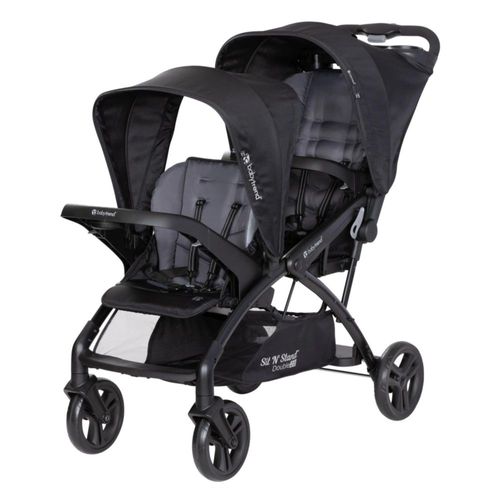 Carriola Doble Baby Trend Jogger Airess Con Luces Led Dash Black