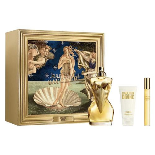SET JEAN PAUL GAULTIER DIVINE 3PZS 100ML EDP SPRAY/ BODY LOTION 75ML/ 10ML EDP SPRAY