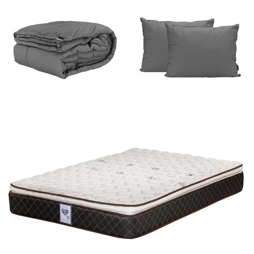 Colchón KS Spring Air Minesota + 2 Pack + Homy CZD