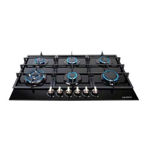 Parrilla empotrable de 6 quemadores DIAMOND GLASS