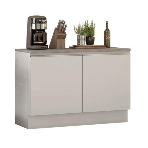Gabinete Bajo Bufetera Glamy 120cm Blanco Madesa 02 Madesa