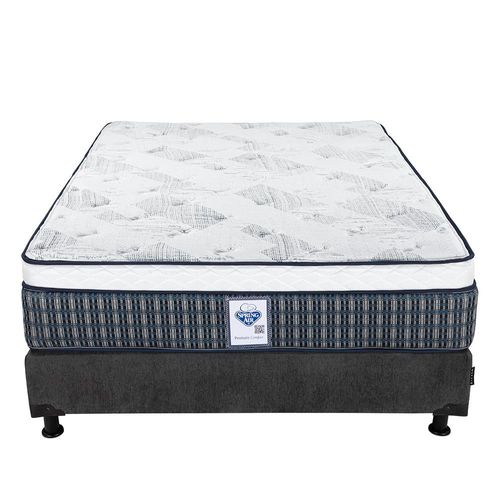 Colchón Matrimonial Spring Air Cardona Gris Carbón+ Box CDZ