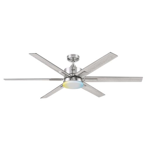 Coolfan Ventilador de Techo de 62 Pulgadas` con Luz LED y 6 Aspas Reversibles con Control Remoto