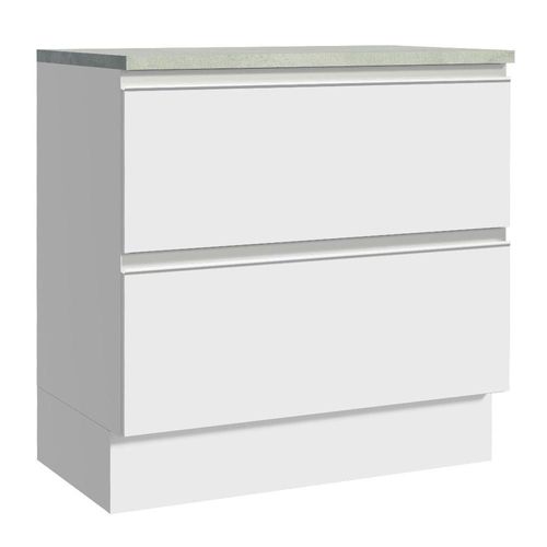 Gabinete Bajo Bufetera Glamy 80cm Blanco 01 Madesa