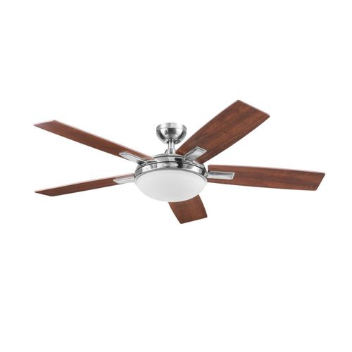 Coolfan Ventilador de Techo de 52 Pulgadas con Luz y 5 Aspas Reversibles con Control Remoto, Modelo Altano
