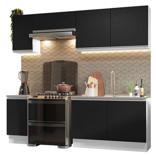 Armario de Cocina Madesa Blanco y Negro