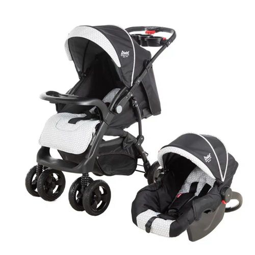 Carriola D'bebé Aventura Asa Reversible Portabebe Negro/Blanco