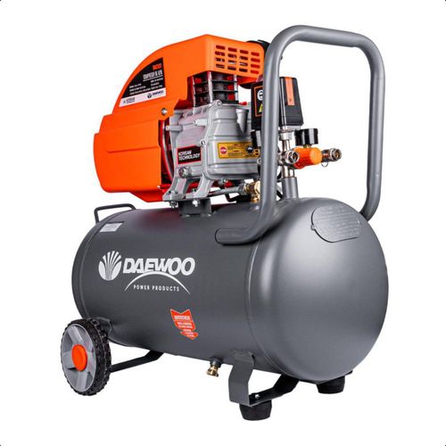DAEWOO - Compresor Aire Eléctrico Portátil 50L 2.5hp 60hz Monofásica