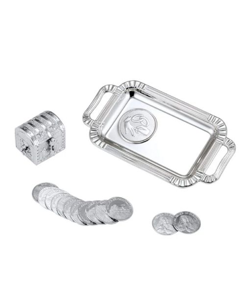 Arras de Plata Platinada de Virgen de Guadalupe