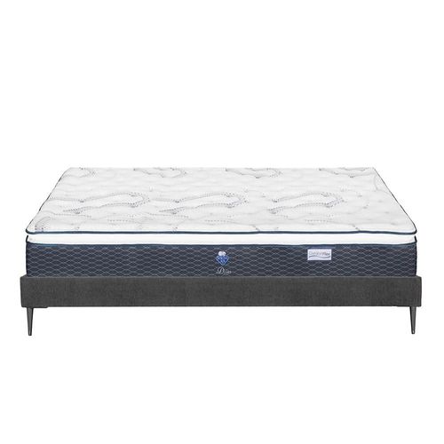 Colchón King Size Spring Air Dover+ Base Slim Gris Carbón CDZ