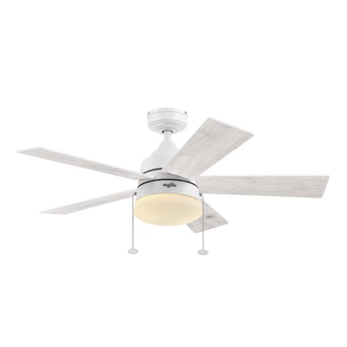 Coolfan Ventilador de Techo Luz LED 44 Pulgadas, Apto para Exterior