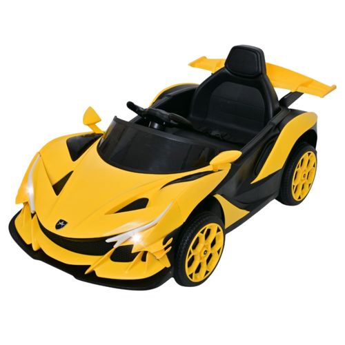 Carro Montable Eléctrico De Niños B011 Apollo Con Sonido Amarillo