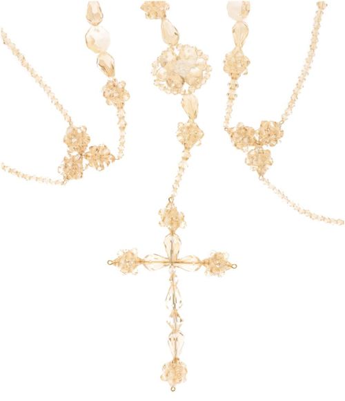 Lazo De Cristal Con Cruz 609-H