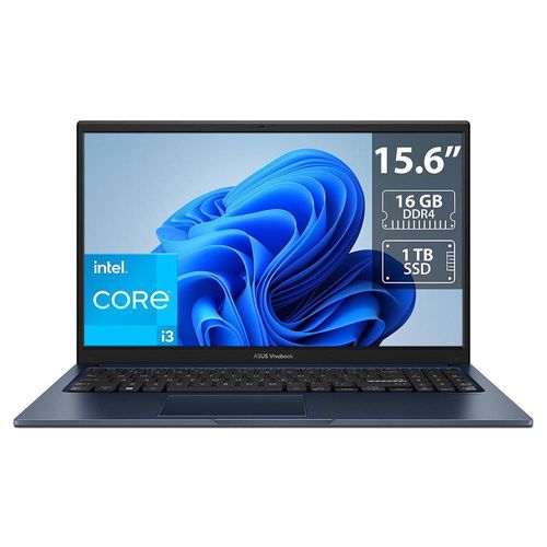 Laptop ASUS VivoBook: i3 1315U, RAM 16GB DDR4, SSD 1TB, Pantalla 15.6", W11H