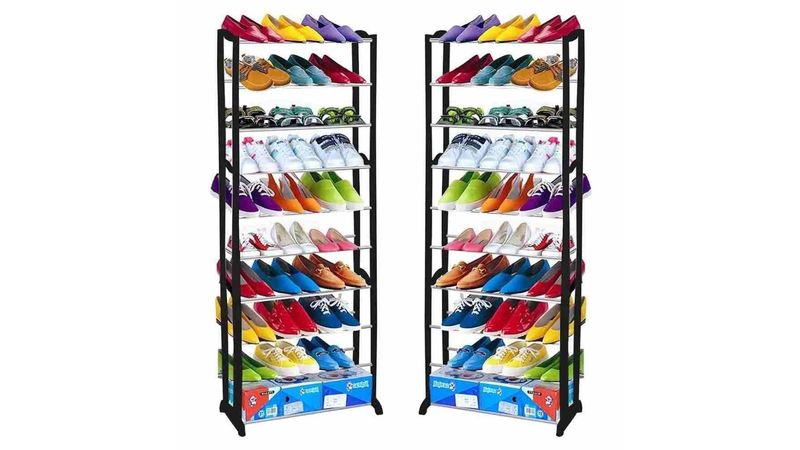 Organizador de almacenamiento de estantes para zapatos de 10 niveles