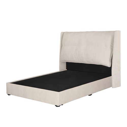 Cabecera Queen Size Rogga Becca+ Base Cama Crema RHG