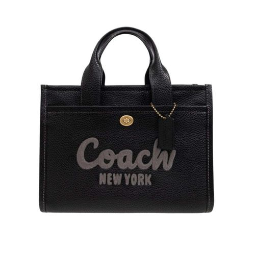 Bolsa Tote Coach Cargo Bubble Piel Negra