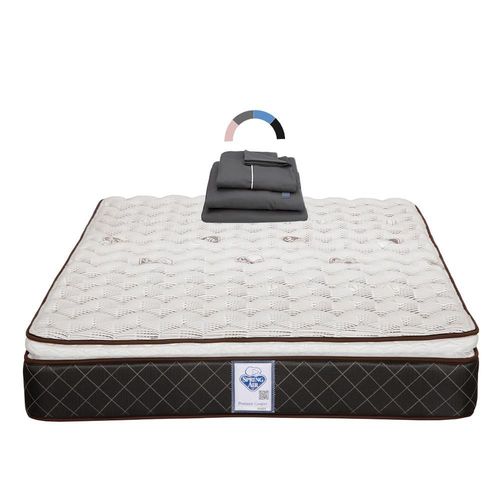 Colchón King Size Spring Air Minesota Café+ Sabanas Royal RGH