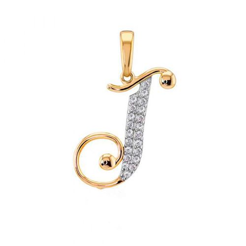 Dije Letra J 10k Oro Abba Joyas