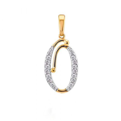 Dije Letra O 10k Oro Abba Joyas