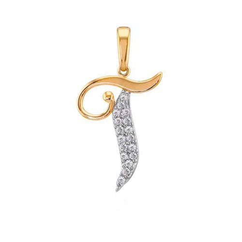 Dije Letra T 10k Oro Abba Joyas
