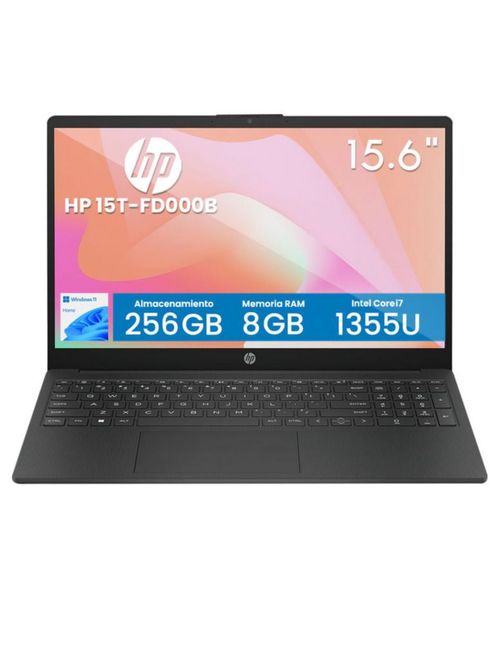 LAPTOP HP 15T-FD000B INTEL CI7-1355U 10C 8GB 256GB SSD PCIE 15.6PULG