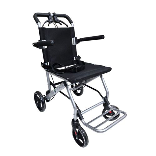 Silla De Traslado Viajera Plegable Y Compacta Con Frenos
