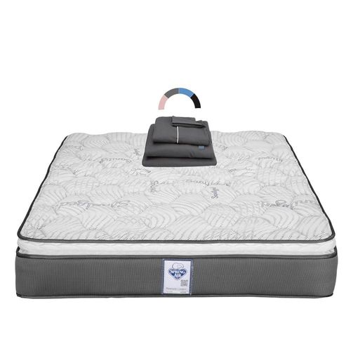 Colchón King Size Spring Air Prestige Gris+ Sabanas Royal RGH