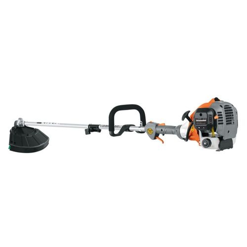 AM3K ofrece desbrozadora Truper DES‑30R, 30 cc a 2 tiempos, mango “D”, eje recto, corte de 17″ (43 cm), ideal para jardines medianos y orillados.