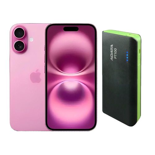 iPhone 16 Plus 128GB Rosa CHIP Reacondicionado más Power Bank 10,000mah