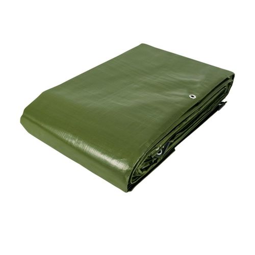AM3K ofrece Lona ruda 6×12 m en verde olivo, 240 g/m² con ojillos de aluminio, refuerzos de rafia y protección UV. Ideal para usos extremos.