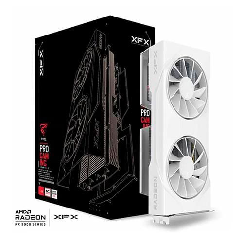 Tarjeta De Video Radeon Rx9060Xt 8Gb Oc Gddr6 Xfx Gaming Blanca Rx-96Tsw8Gwq