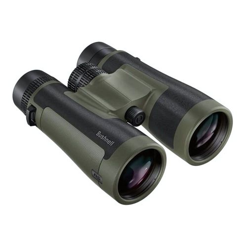 Binoculares Bushnell R5 12x50 Roof Exo Dielectric IPX7 Verde, resistentes al agua y niebla, con óptica multicapa y prismas BaK-4