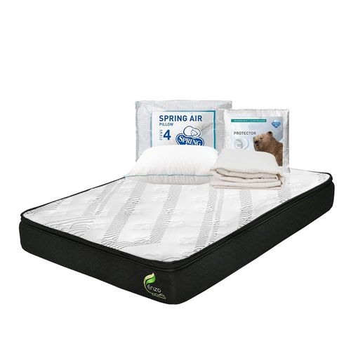 Colchón King Size Restonic Enzo + Almohada Osos + Protector de colchón Ultra TRY