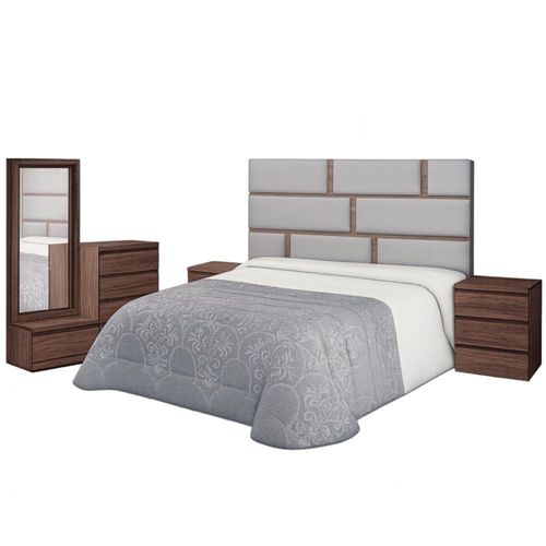 Recamara KS 5 Piezas Joya Roble Kessa Muebles