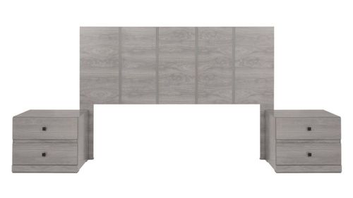 Recamara KS 3 Piezas Louis Gris Kessa Muebles