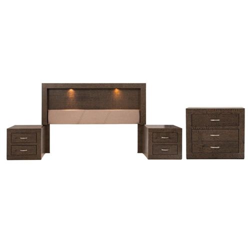 Recamara KS 4 Piezas Valentina Sin Espejo Capuchino Kessa Muebles