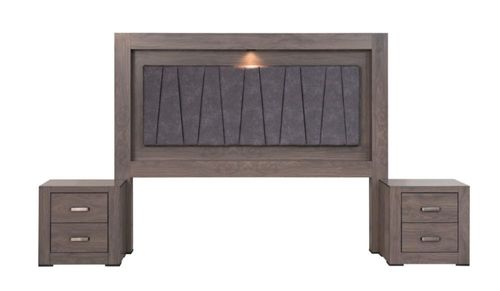 Recamara KS 3 Piezas Vizela Gris Kessa Muebles