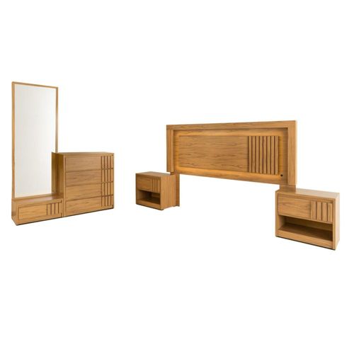 Recamara KS 5 Piezas Qatar Natural Kessa Muebles