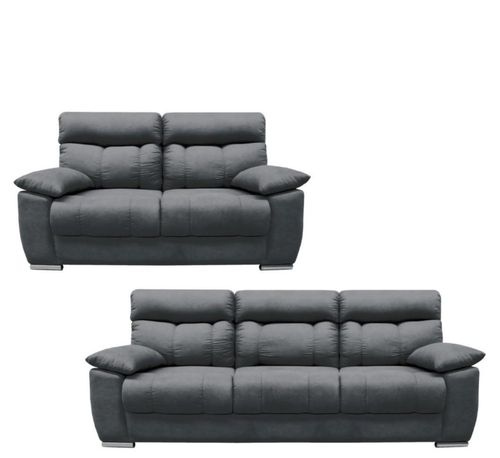 Sala 3 2 Nathan Gris Obscuro Kessa Muebles