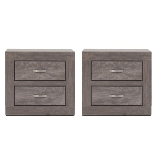 Set de 2 Buros Aurora Gris Kessa Muebles