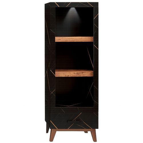 Librero Tendencia Negro Kessa Muebles