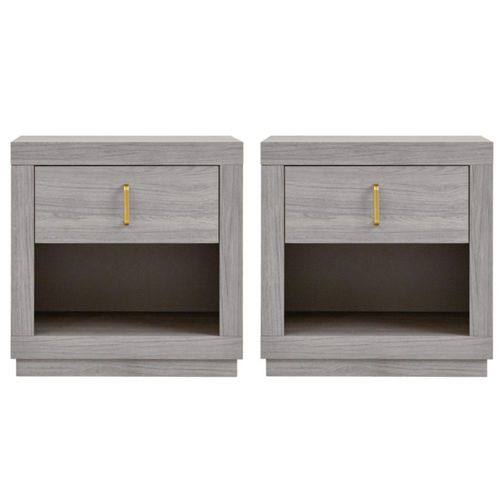 Set de 2 Buros Auma Gris Kessa Muebles