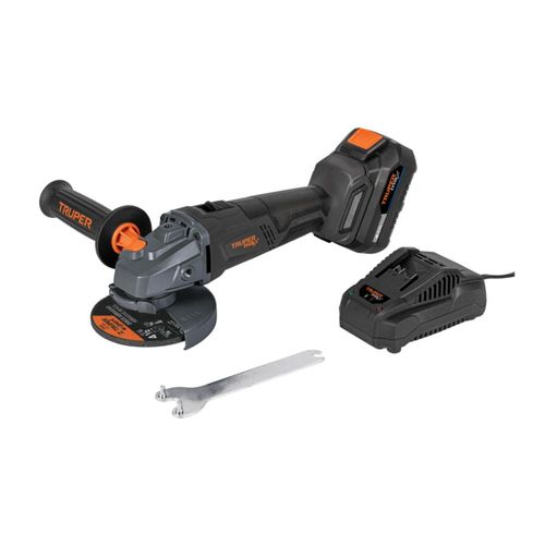 AM3K ofrece esmeriladora inalámbrica 4-1/2" 20V con batería 4Ah, motor brushless, mango auxiliar ajustable y diseño compacto y ligero.