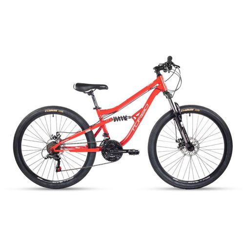 Bicicleta TURBO de Montaña SX6.1 R26 21V Rojo Doble Suspension