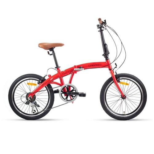 Bicicleta TURBO Urbana ORIGAMI Plegable R20 6V Rojo