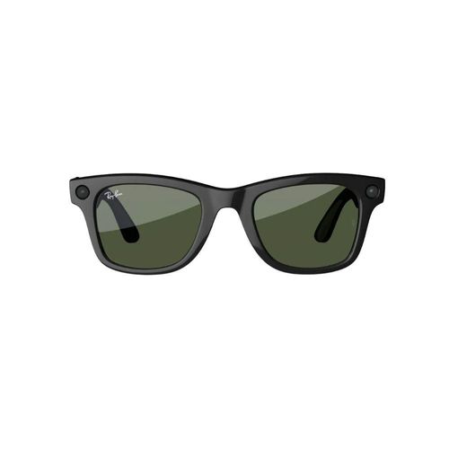 Gafas inteligentes Ray-Ban Meta Wayfarer con Meta AI, compatibilidad con audio, foto y vídeo - Lentes verdes/Negro brillante