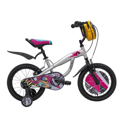 Bicicleta Veloci Gran FX BMX Rodada 16 Plata Infantil
