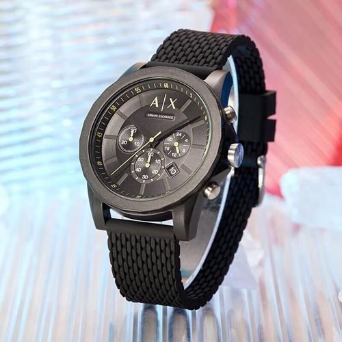 Reloj Armani Exchange Ax1344 Silicón Multifunción Para Hombre