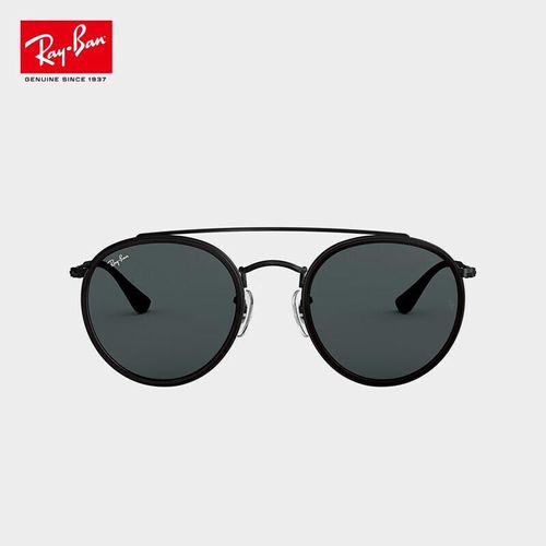 Lentes de Sol Ray-Ban Aviator Redonda Metal Negro Azul Unisex